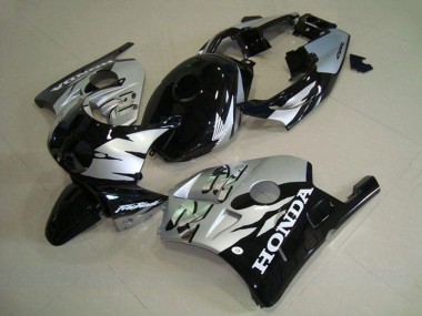 Custom 1990-1998 Honda CBR250RR MC22 Motorcycle Fairings - Silver Glossy Black UK