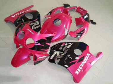 Custom 1990-1998 Honda CBR250RR MC22 Motorcycle Fairing - Pink Glossy Black UK