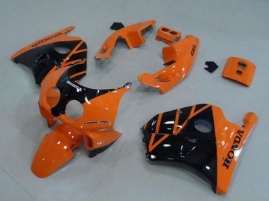 Custom 1990-1998 Honda CBR250RR MC22 Motorcycle Fairing - Orange Glossy Black UK