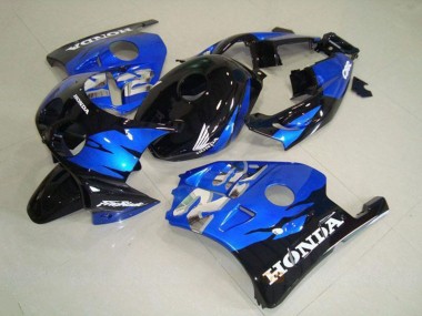 Custom 1990-1998 Honda CBR250RR MC22 Motorcycle Fairings - Blue Glossy Black UK
