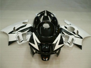 Custom 1995-1996 Honda CBR600 F3 Motorcycle Fairings - White Glossy Black UK