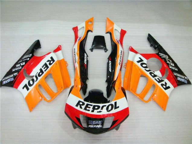 1995-1996 Honda CBR600 F3 Motorcycle Fairing - Orange White Red Glossy Black Repsol UK