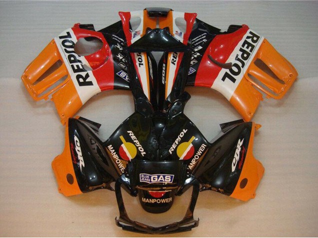 1995-1996 Honda CBR600 F3 Motorcycle Fairings - Orange White Red Glossy Black Repsol UK
