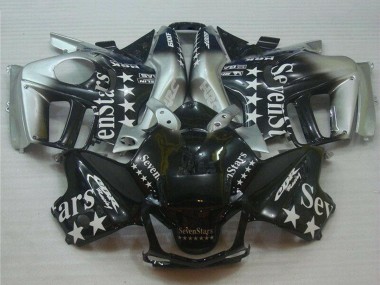 Custom 1995-1996 Honda CBR600 F3 Motorcycle Fairings - Silver Glossy Black SevenStars UK