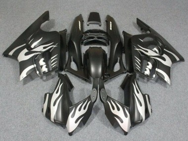 Custom 1995-1996 Honda CBR600 F3 Motorcycle Fairings - White Matte Black Flame UK