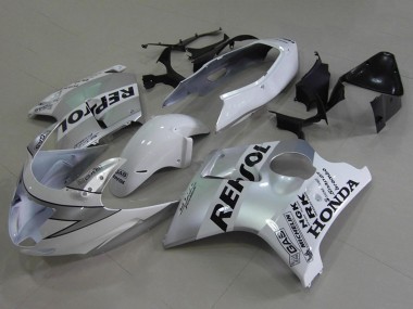 Custom 1996-2007 Honda CBR1100XX Blackbird Motorcycle Fairings - White Black Repsol UK