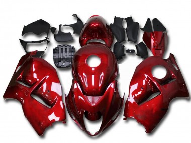Custom 1996-2007 Suzuki GSXR 1300 Hayabusa Motorcycle Fairings - Candy Red UK