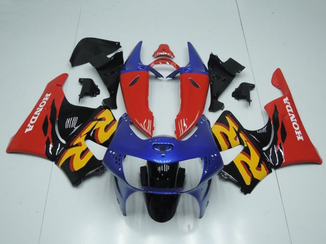 1998-1999 Honda CBR900RR 919 Motorcycle Fairing - Red Blue Glossy Black UK
