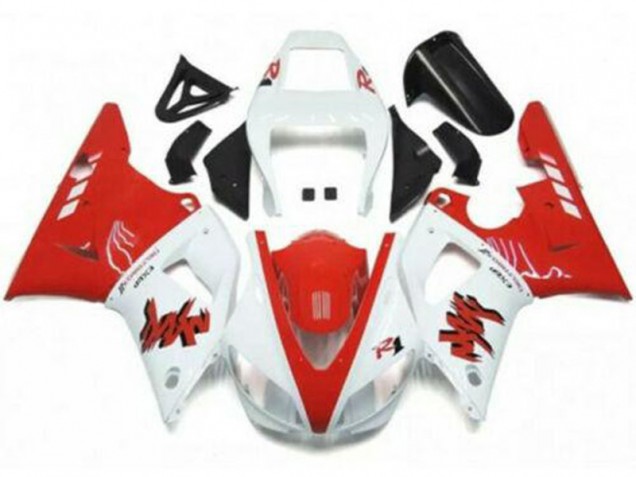 1998-1999 Yamaha YZF R1 Motorcycle Fairings - White Red UK