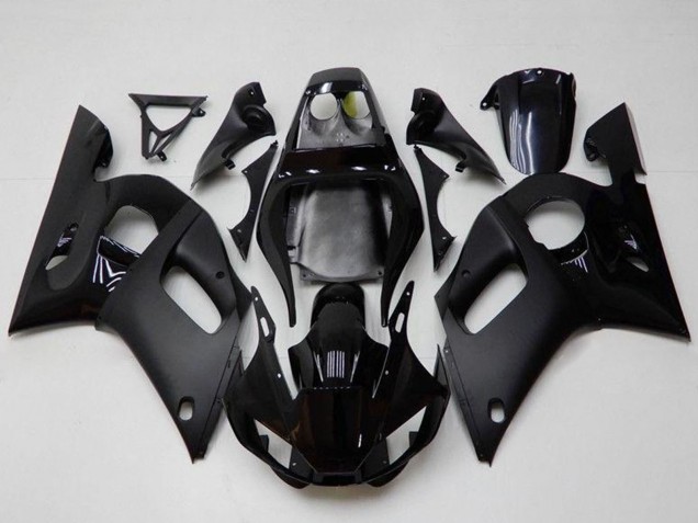 1998-2002 Yamaha YZF R6 Motorcycle Fairings - Glossy Black Matte Black UK