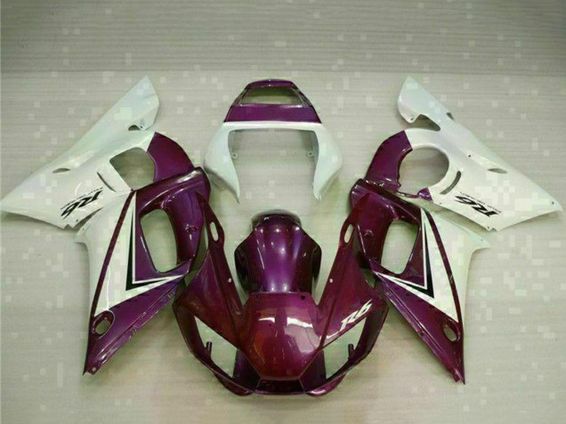 1998-2002 Yamaha YZF R6 Motorcycle Fairings - White Purple UK