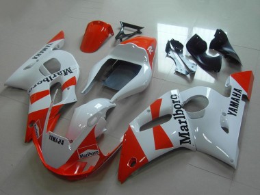 Custom 1998-2002 Yamaha YZF R6 Motorcycle Fairings - White Red Marlboro UK
