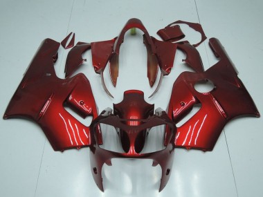Custom 2000-2001 Kawasaki ZX12R Motorcycle Fairing - Candy Red UK