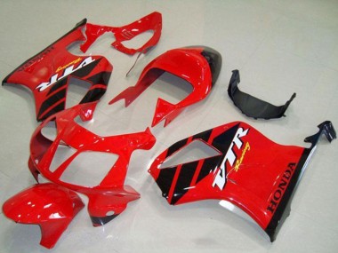 Custom 2000-2006 Honda VTR1000 Motorcycle Fairings - Red Black Stripe UK