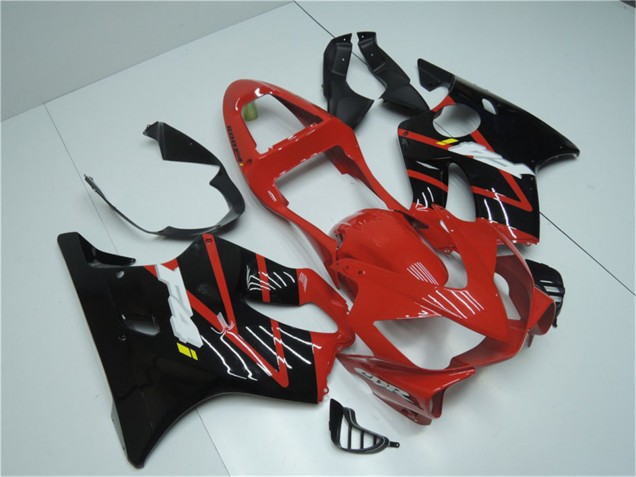 2001-2003 Honda CBR600 F4i Bike Fairings - Red Glossy Black UK
