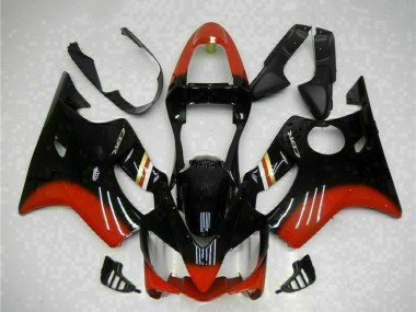 Custom 2001-2003 Honda CBR600 F4i Motorcycle Fairing Kits - Red Glossy Black UK