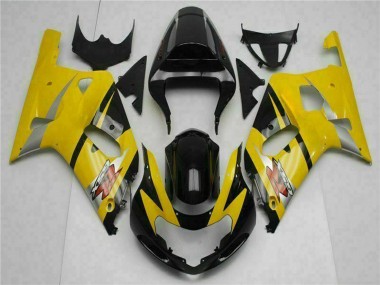 Custom 2001-2003 Suzuki GSXR 600/750 Motorcycle Fairings - Yellow Black UK