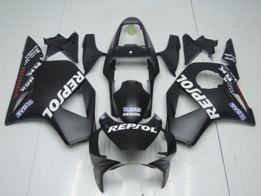 Custom 2002-2003 Honda CBR900RR 954 Motorcycle Fairings - Matte Black Repsol UK