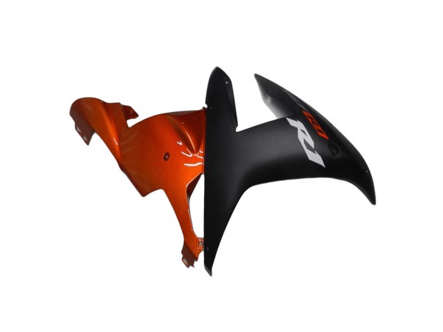 2002-2003 Yamaha YZF R1 Motorcycle Fairings - Orange Matte Black UK