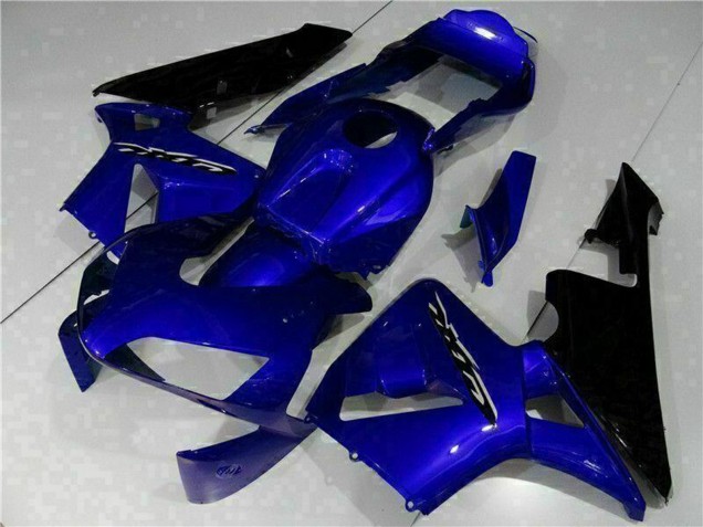2003-2004 Honda CBR600RR Motorcycle Fairing Kits - Blue Glossy Black UK