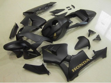Custom 2003-2004 Honda CBR600RR Motorcycle Fairings - Matte Black Gold Decal UK