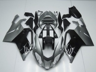 Custom 2003-2006 Aprilia RSV1000 Motorcycle Fairing - Glossy Black Grey UK