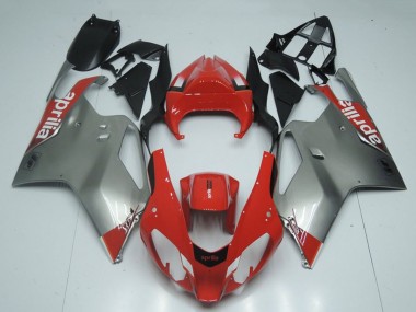 Custom 2003-2006 Aprilia RSV1000 Motorcycle Fairings - Red Grey Black UK