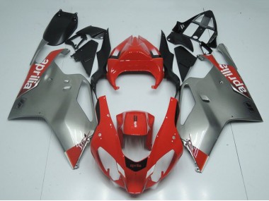 Custom 2003-2006 Aprilia RSV1000 Motorcycle Fairings - Red Grey Black UK