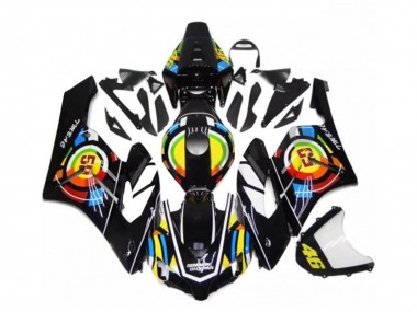 Custom 2004-2005 Honda CBR1000RR Motorcycle Fairings - Glossy Black Yellow Green Red 46 UK