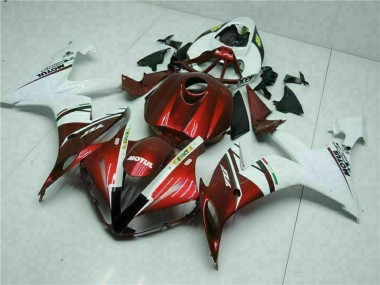 Custom 2004-2006 Yamaha YZF R1 Motorcycle Fairings - White Red Yellow Motul 46 UK