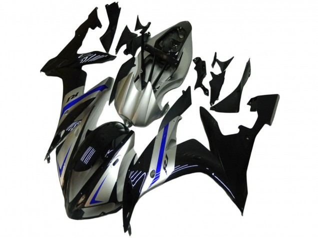 2004-2006 Yamaha YZF R1 Motorcycle Fairings - Silver Blue Black UK