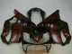 2004-2007 Honda CBR600 F4i Motorcycle Fairings - Glossy Black Red Flame UK