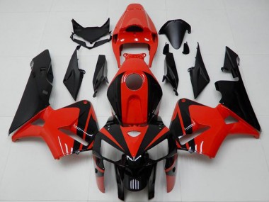 Custom 2005-2006 Honda CBR600RR Abs Fairings - Red Black UK