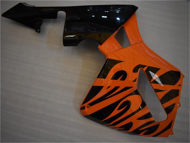 2005-2006 Honda CBR600RR Motorcycle Fairing - Orange Black Flame UK