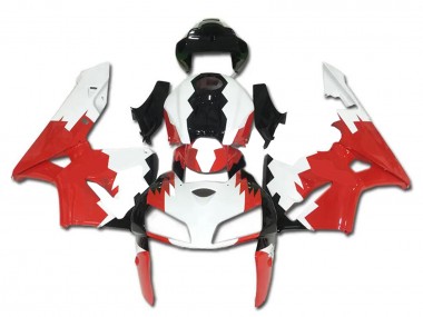 Custom 2005-2006 Honda CBR600RR Bike Fairings - White Red Black UK
