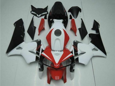 Custom 2005-2006 Honda CBR600RR Motorcycle Fairing Kits - White Red Black UK