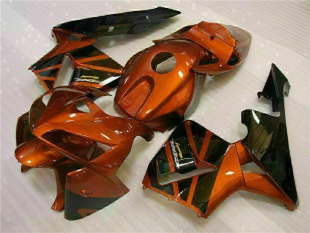 2005-2006 Honda CBR600RR Motorcycle Fairing Kits - Orange Black UK