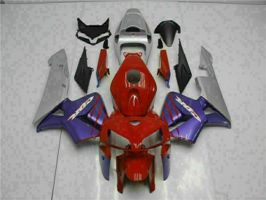 Custom 2005-2006 Honda CBR600RR Motorcycle Fairings - Red Purple Grey UK