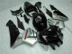 2005-2006 Honda CBR600RR Motorcycle Fairings - Glossy Black Silver UK
