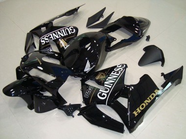 Custom 2005-2006 Honda CBR600RR Motorcycle Fairings - Glossy Black Gunness UK