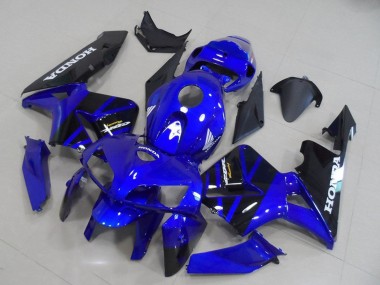 Custom 2005-2006 Honda CBR600RR Motorcycle Fairing Kits - Blue Black UK