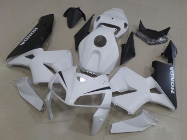 Custom 2005-2006 Honda CBR600RR Motorcycle Fairings Kit - White Black UK