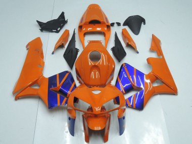Custom 2005-2006 Honda CBR600RR Motorcycle Fairings - Orange Blue UK