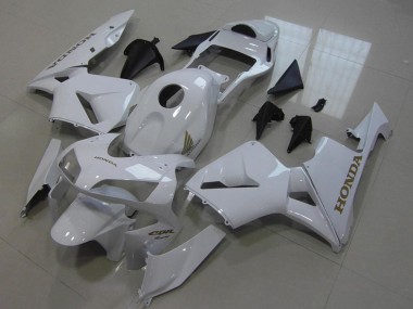 Custom 2005-2006 Honda CBR600RR Motorcycle Fairings - White UK