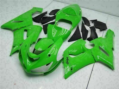 Custom 2005-2006 Kawasaki ZX6R Motorcycle Fairing - Green UK