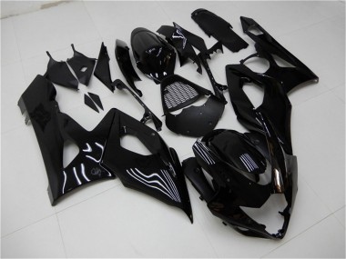 Custom 2005-2006 Suzuki GSXR 1000 Motorcycle Fairing Kits - Glossy Black UK