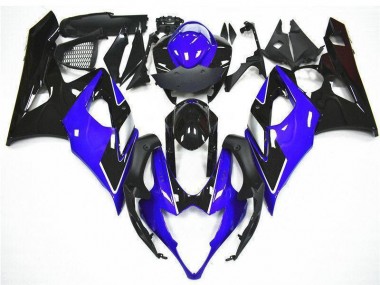 Custom 2005-2006 Suzuki GSXR 1000 Motorcycle Fairing Kits - Blue Black UK