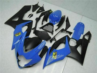 Custom 2005-2006 Suzuki GSXR 1000 Motorcycle Fairing - Blue Black UK