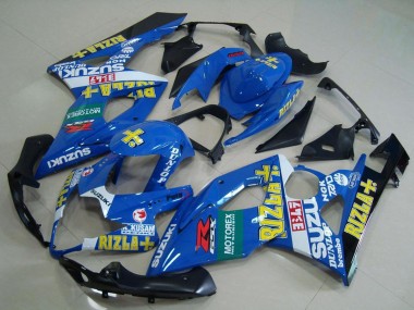 Custom 2005-2006 Suzuki GSXR 1000 Motorcycle Fairings - Blue Yellow Red Green Black Rizla UK