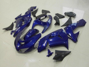 Custom 2006-2007 Kawasaki ZX10R Motorcycle Fairing Kits - Dark Blue UK